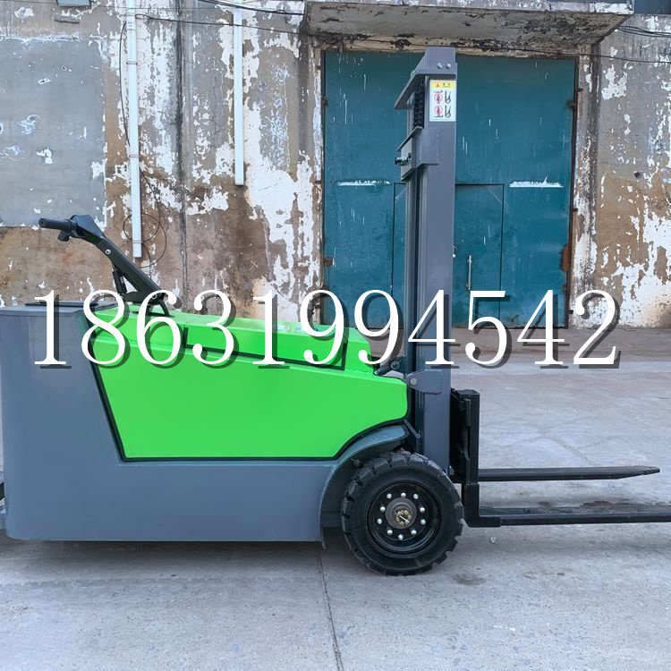 大竹县小型电动叉车1吨2吨步行站驾式电瓶堆高充电装卸车液压升降车铲车